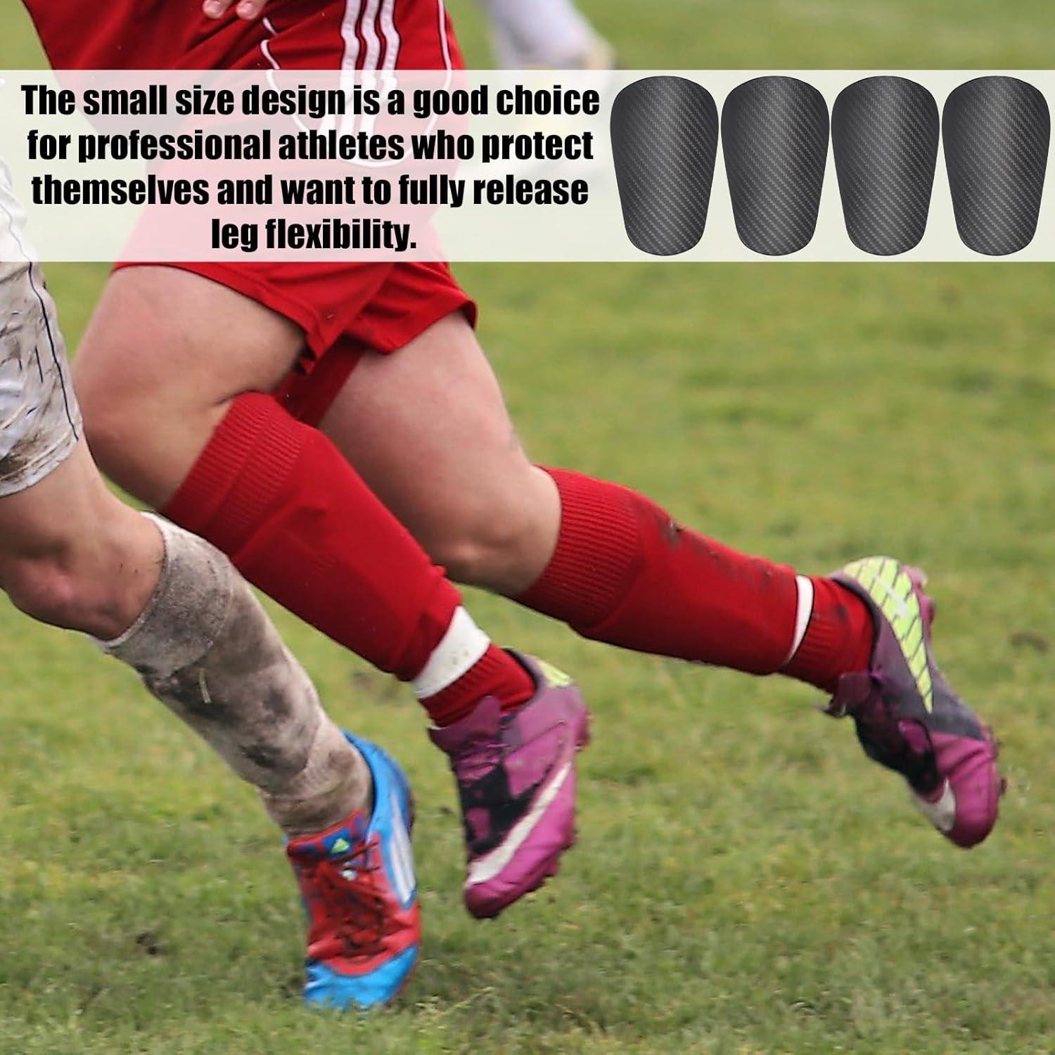 4 Piezas Espinilleras de Fútbol NQEUEPN Mini Gris 10x6cm