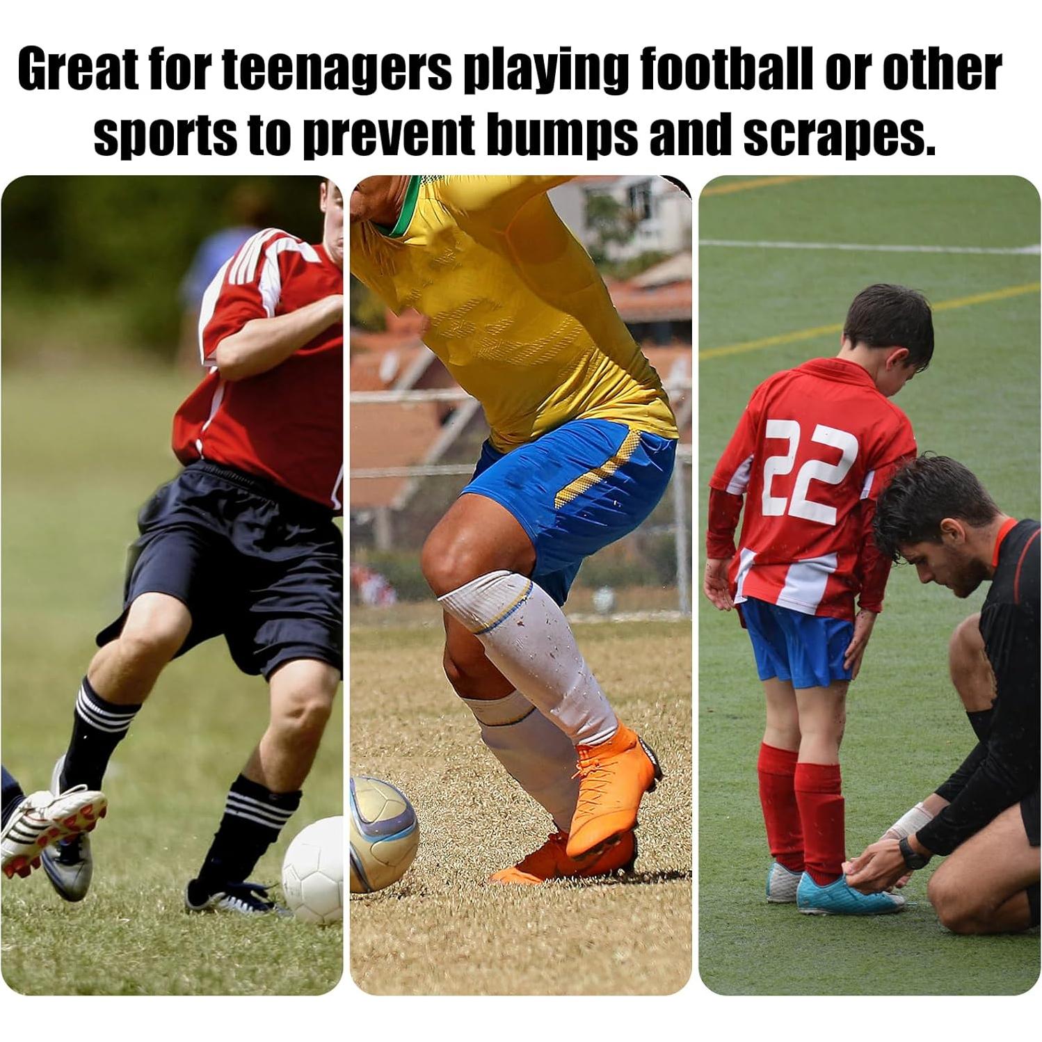 4 Piezas Espinilleras de Fútbol NQEUEPN Mini Gris 10x6cm