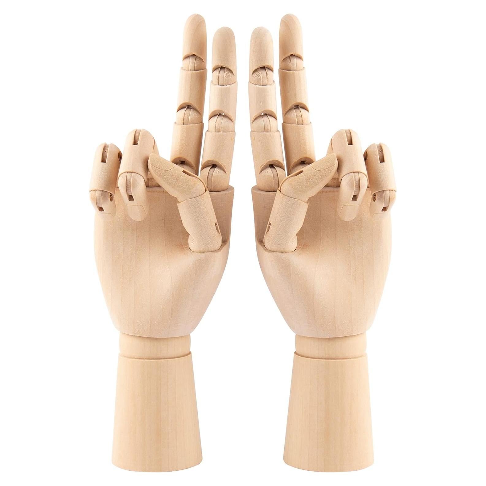 Maniquí Mano de Madera Flexible Framendino 2 Pack 17.78 cm
