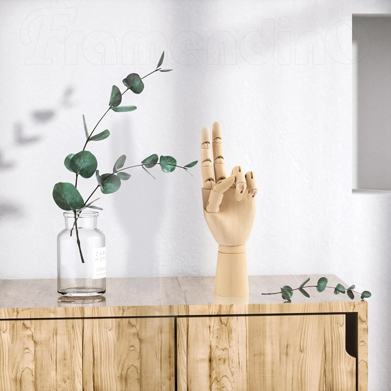 Maniquí Mano de Madera Flexible Framendino 2 Pack 17.78 cm