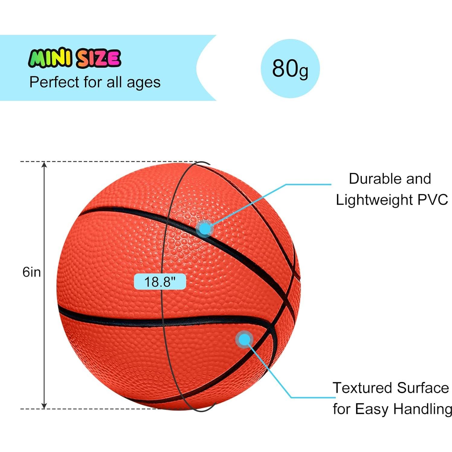 Mini Balones de Baloncesto Iyoyo 5 Piezas 15 cm para Niños
