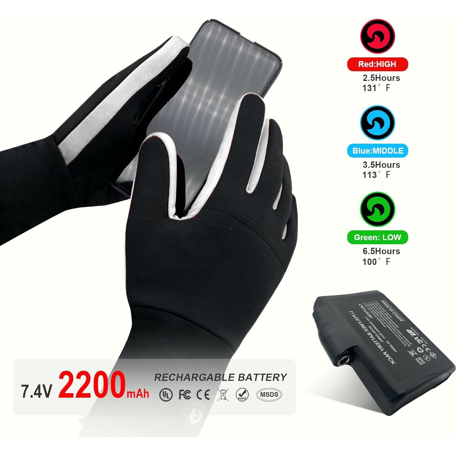 Forros de Guantes Calentados HyphessAda HT01-Blue Unisex