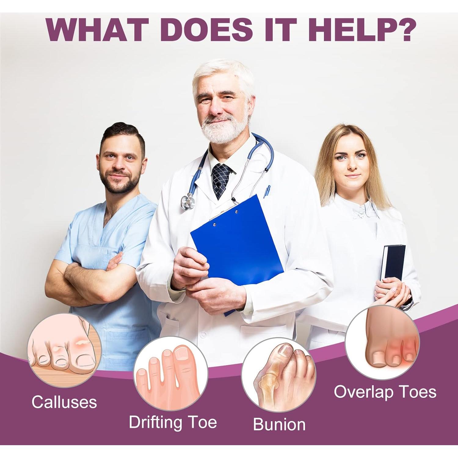 Protector de Juanetes Promifun - 10 Almohadillas de Gel Beige