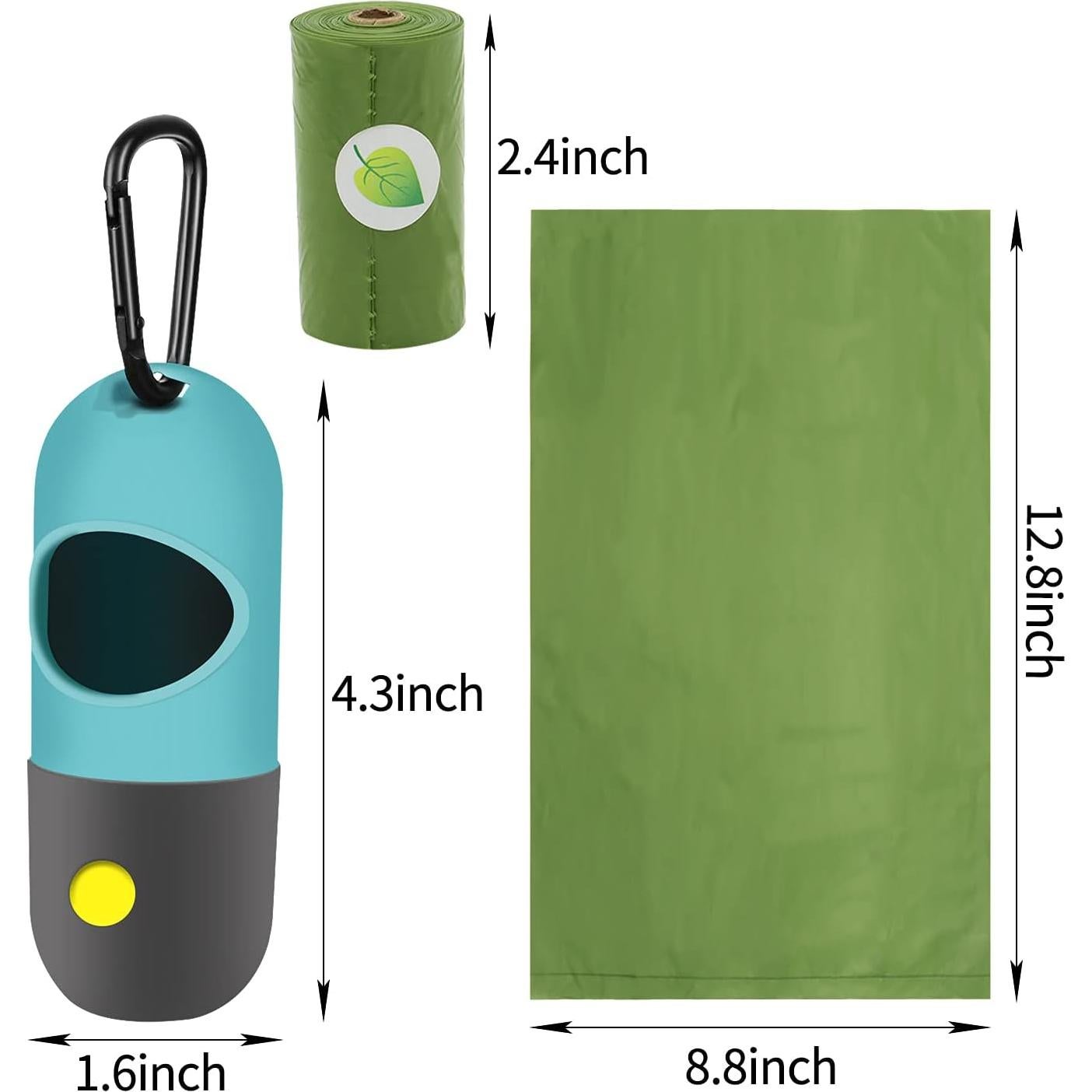 Dispensador de bolsas para excremento de perro Eliamo con LED