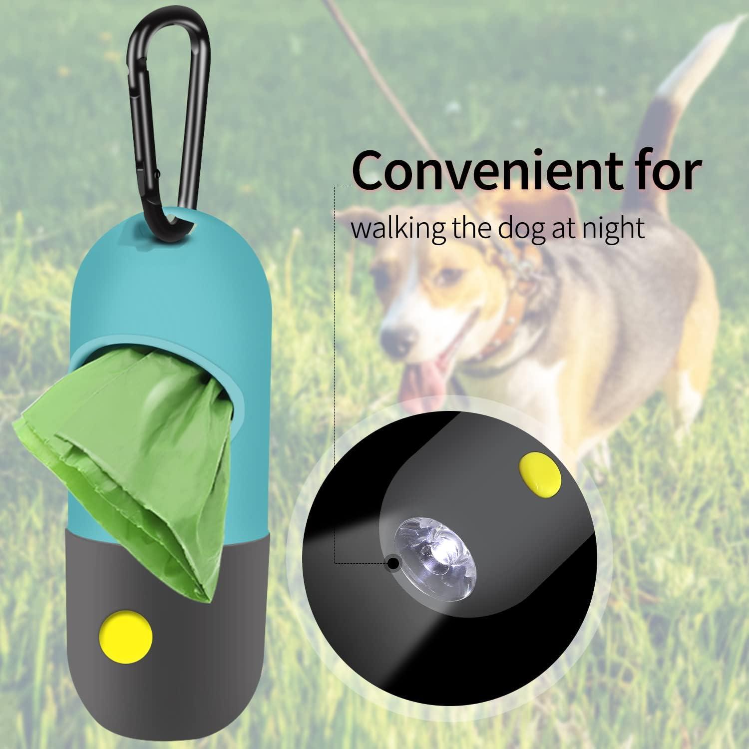 Dispensador de bolsas para excremento de perro Eliamo con LED