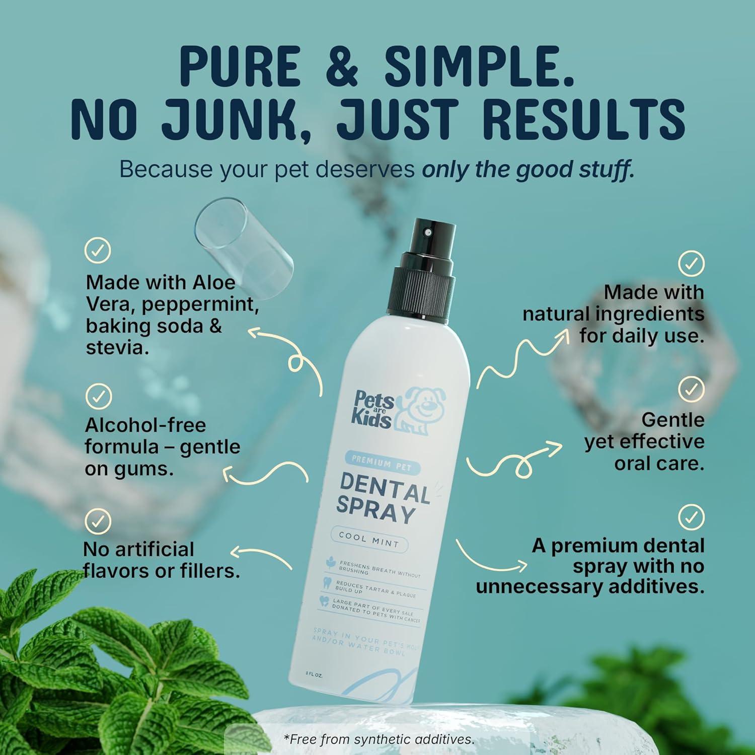 Spray Dental para Perros Pets Are Kids 236ml - Aliento Fresco y Cuidado Oral