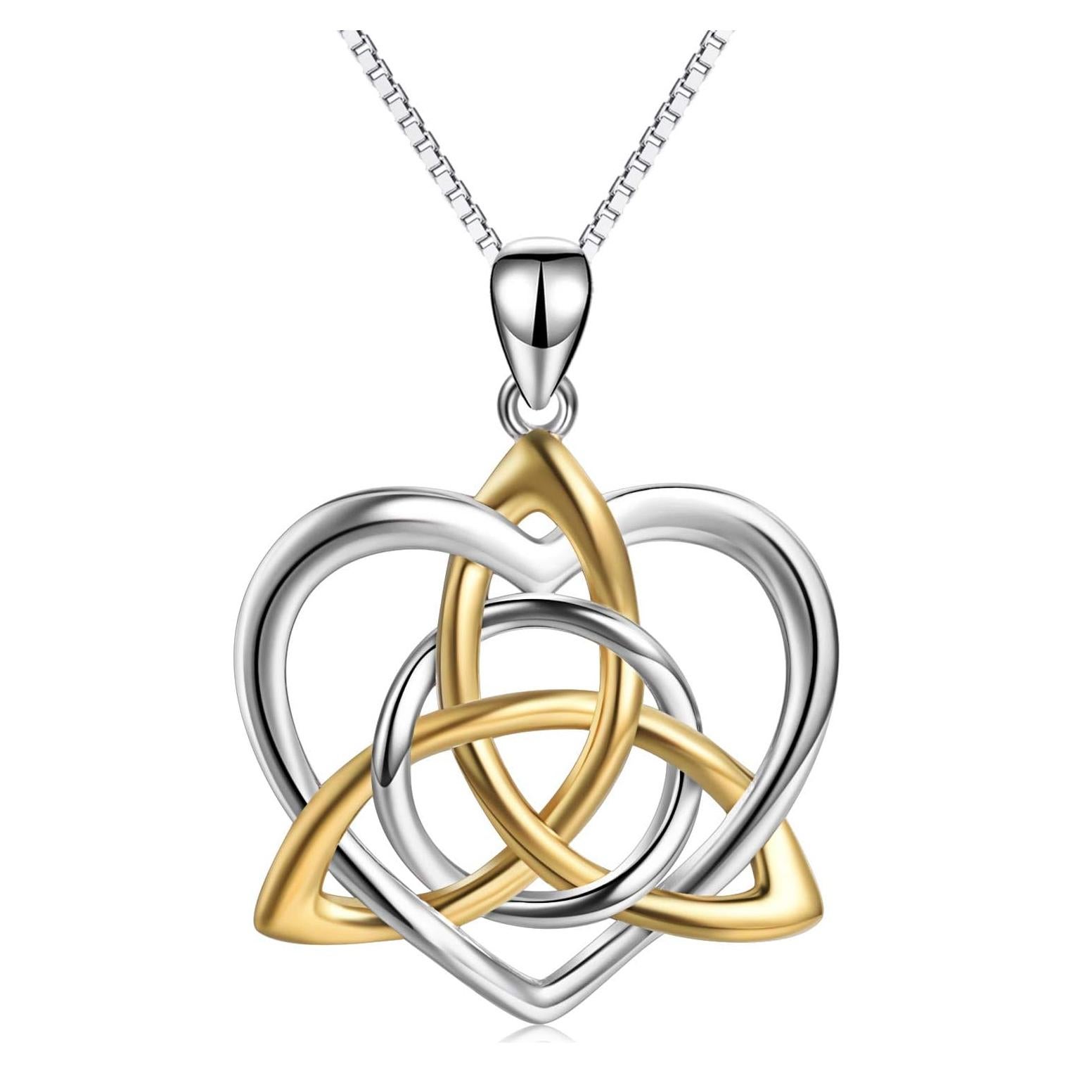 Collar Celta de Plata 925 Triquetra 45.72 cm Joyería Irlandesa
