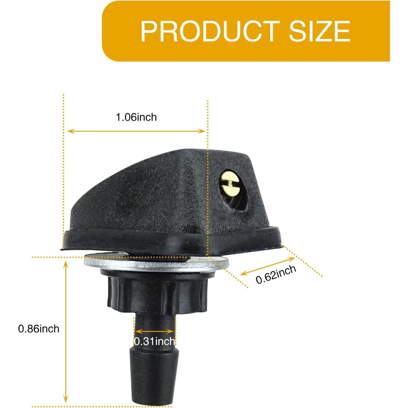 Pack 2 Boquillas de Lavaparabrisas GKmow GKPSZ2003BL