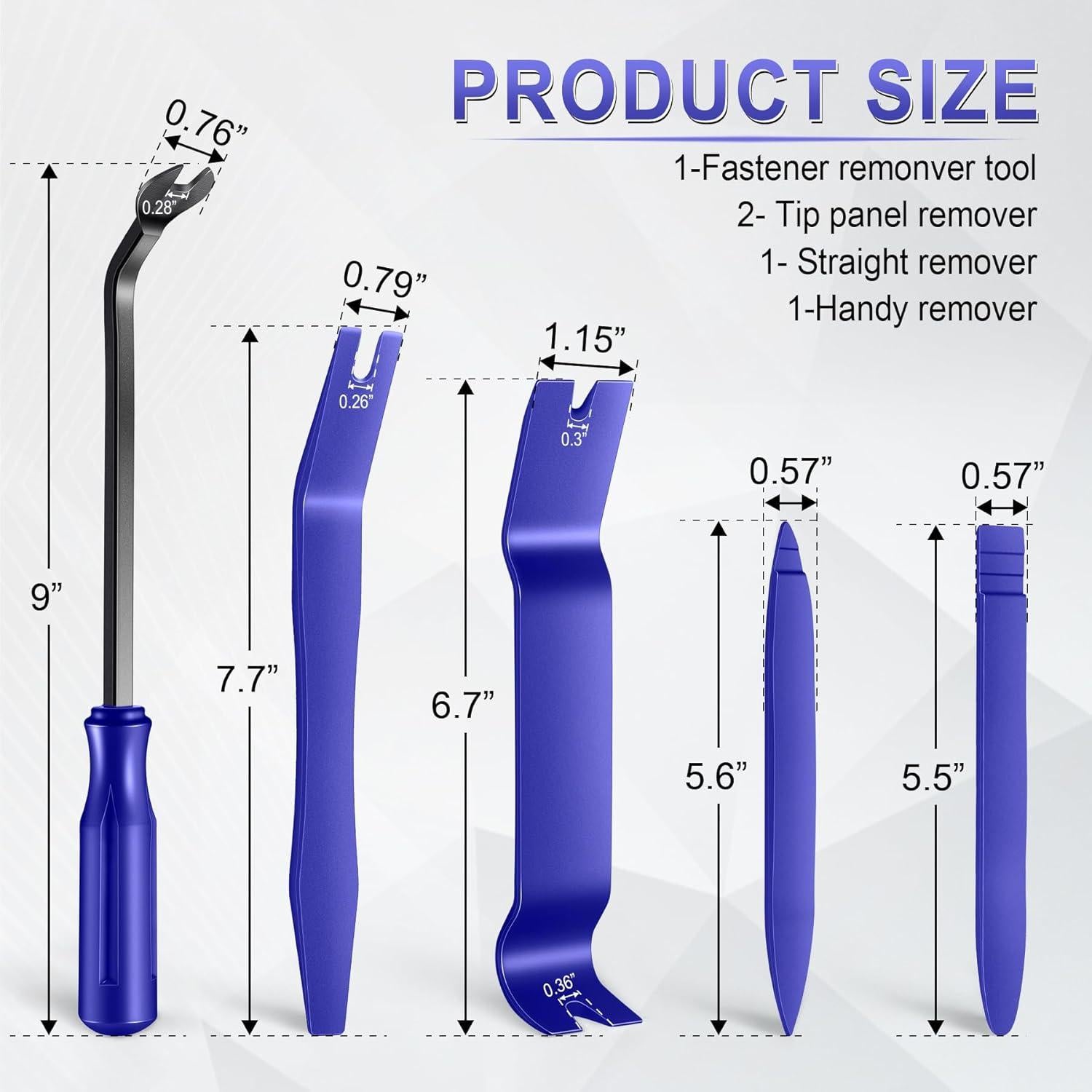 Kit de herramientas de extracción LivTee 5 piezas plástico azul