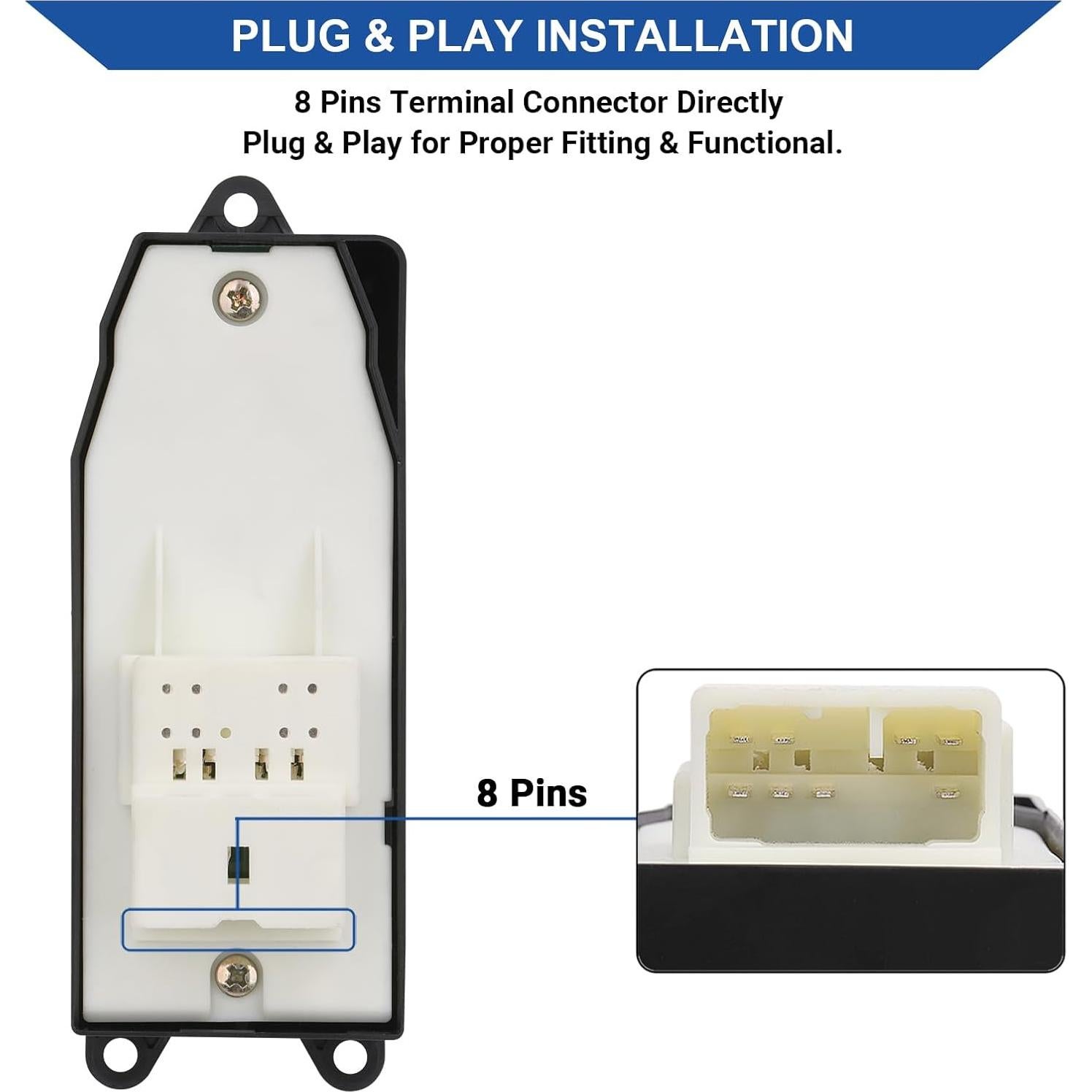 Interruptor Ventana Eléctrica Obaee Toyota 2000-2011 12V