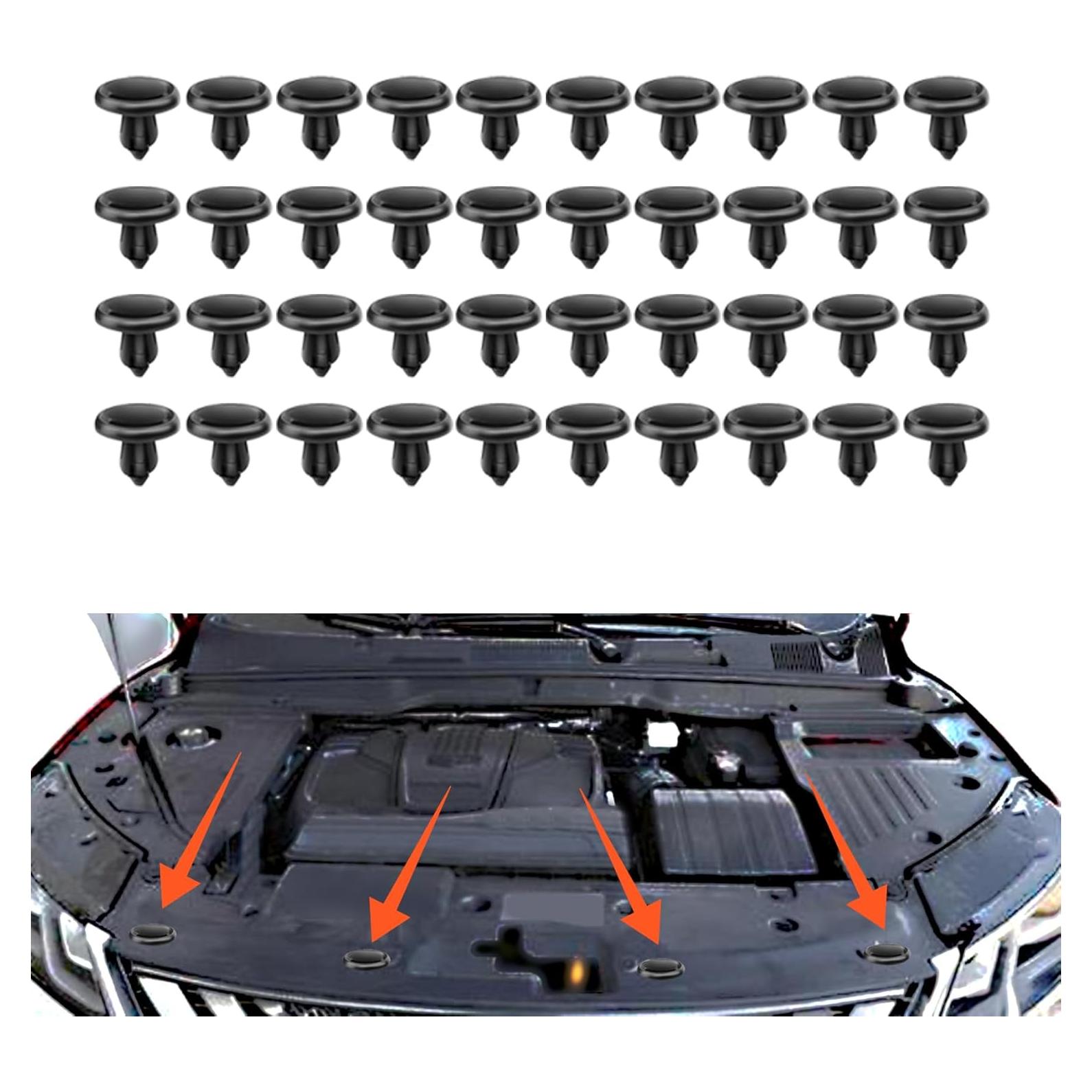 40 Clips de Retención Toyota Lexus 90467-07201 POM