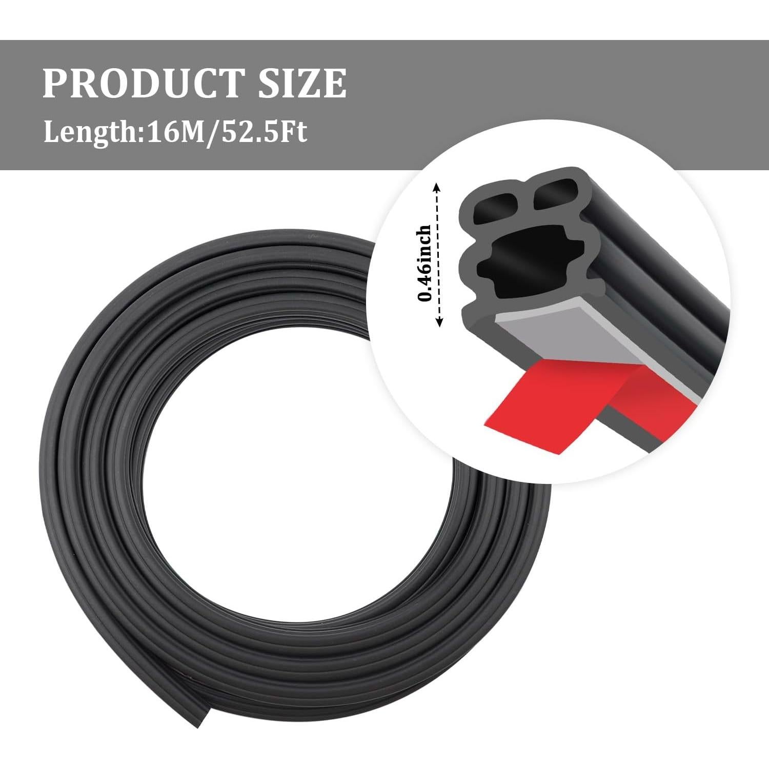 Cinta de Sello de Puerta de Coche Stacool 16m Goma