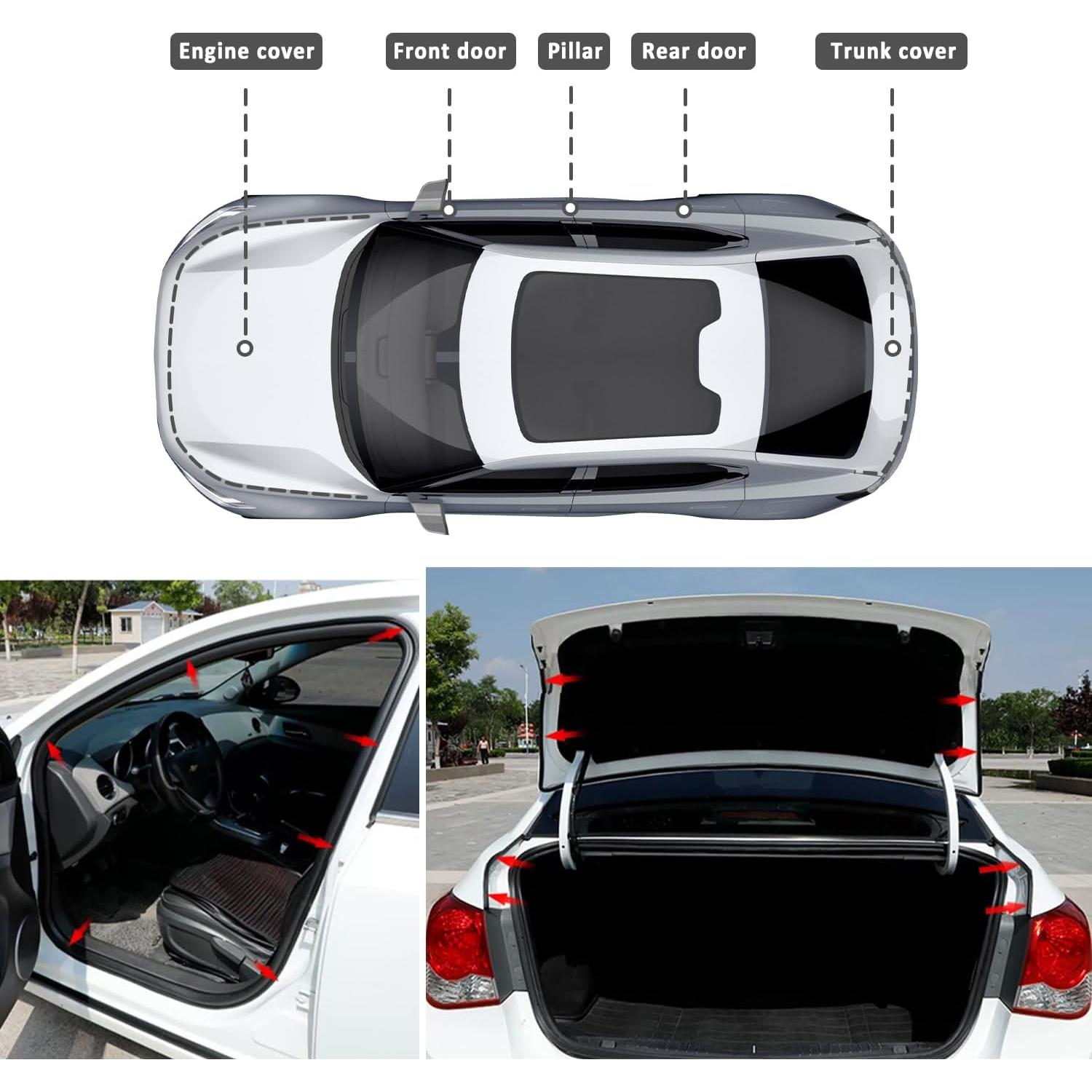 Cinta de Sello de Puerta de Coche Stacool 16m Goma