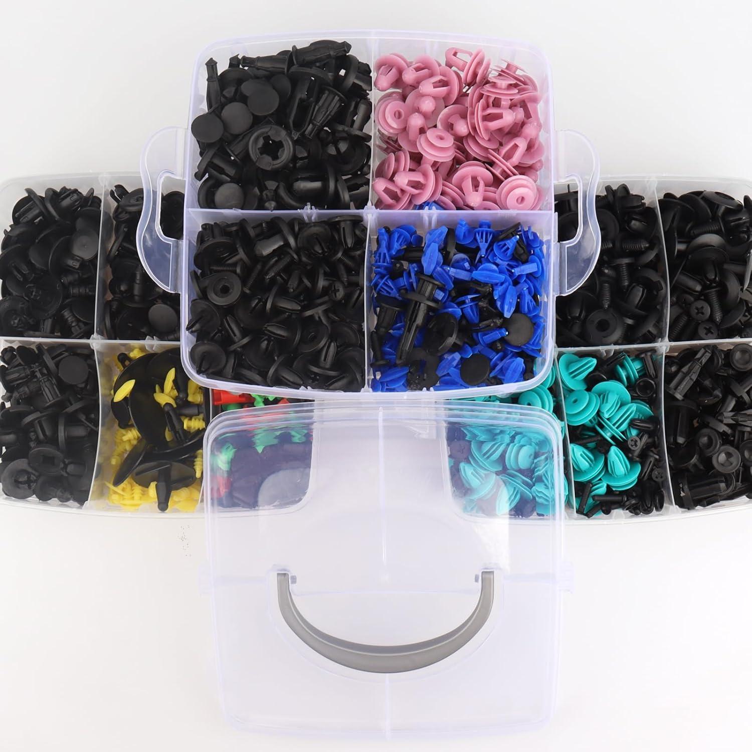 Kit 725 Piezas Clips de Retención Automotriz QIIYCCE