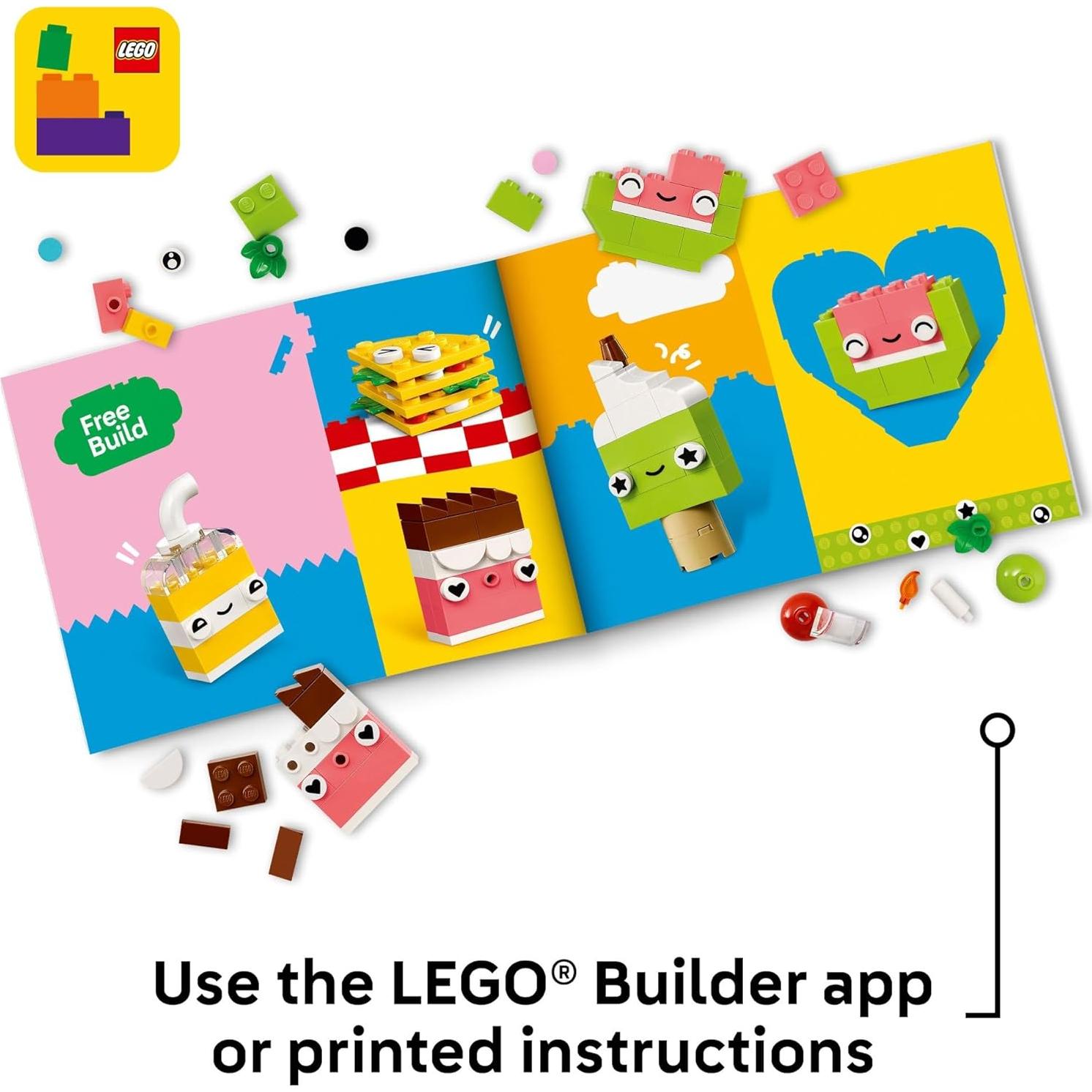 LEGO Clásico Amigos de Comida 11039 - Juguete Creativo 150 Piezas