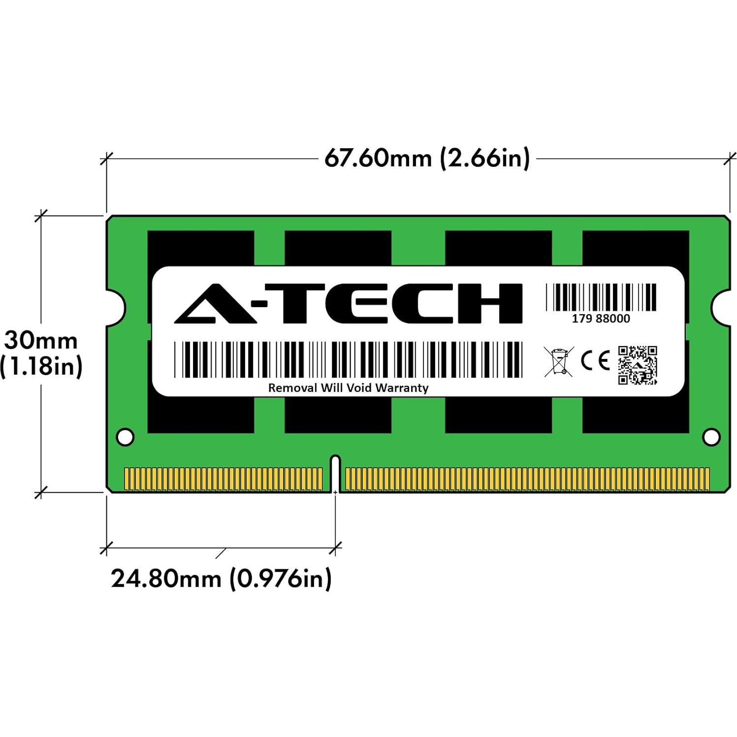 A-Tech 8GB (2x4GB) RAM DDR3 1333MHz para MacBook/iMac