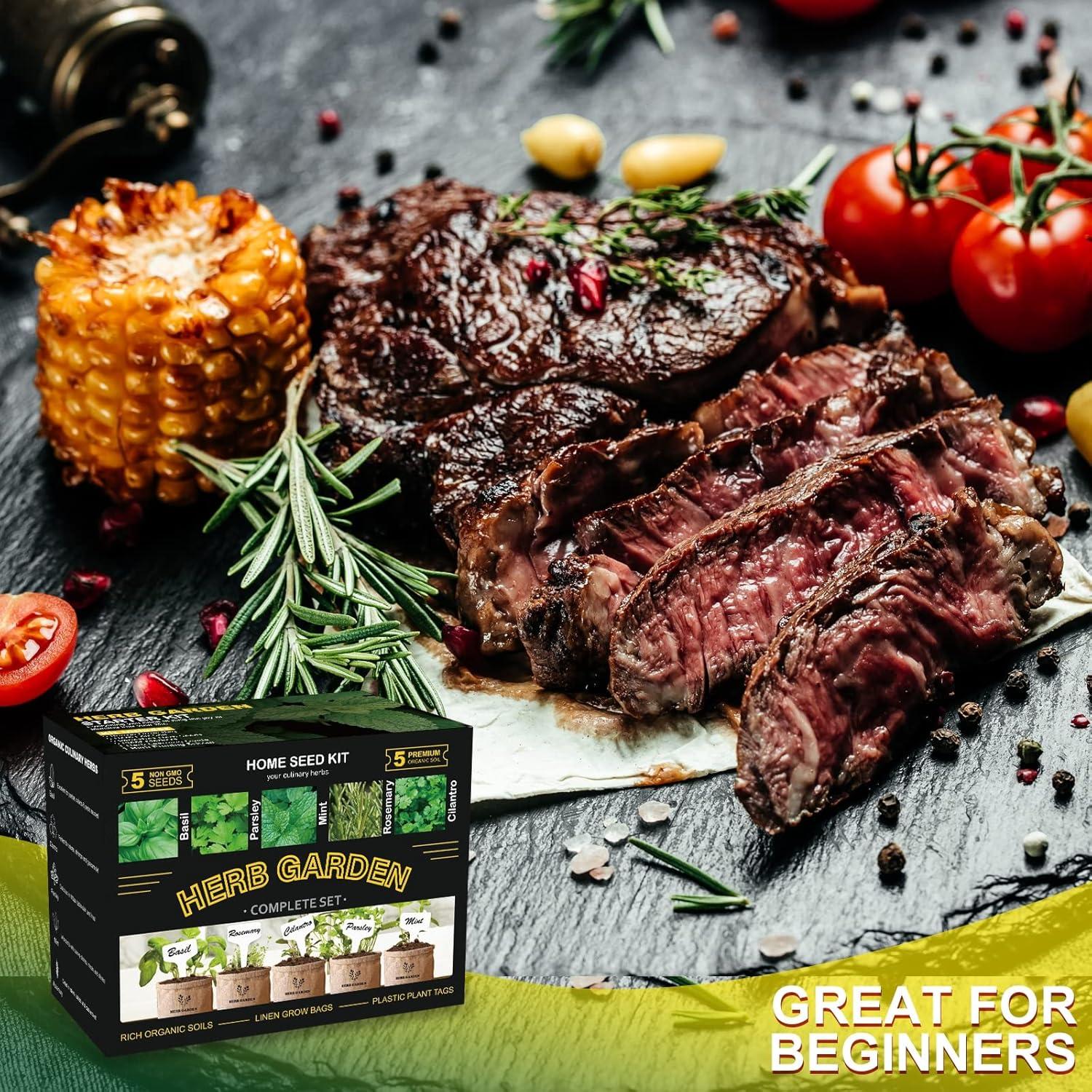 Kit de Jardín de Hierbas Meekear - 5 Semillas y Accesorios