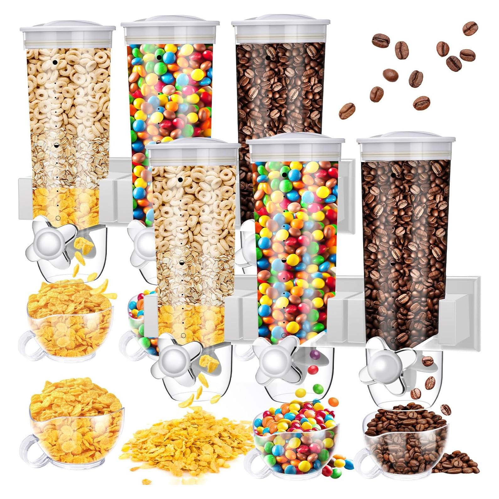 Dispensador de Cereal Montado en Pared Nitial 2 Piezas 4.5L