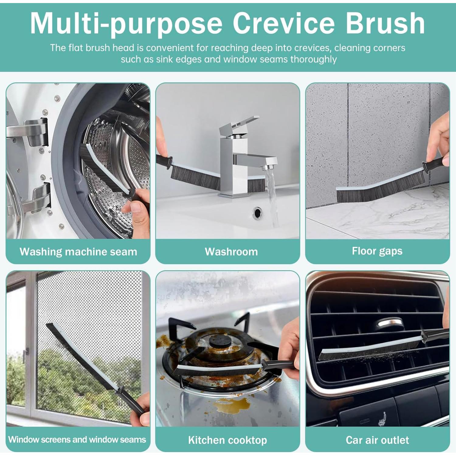 Cepillo de Limpieza de Ranuras BANSTLE 5pcs Cerdas Duras