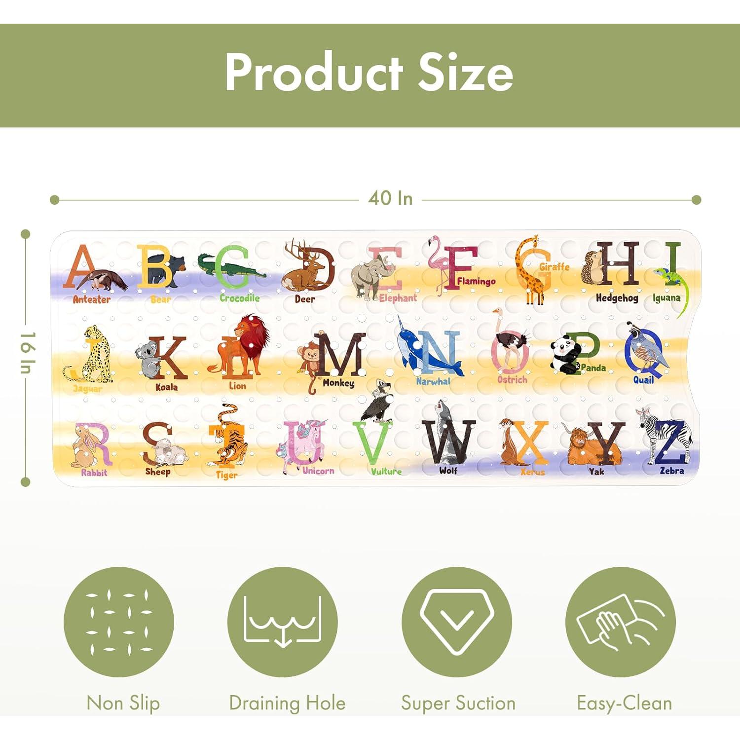 Alfombrilla de baño antideslizante AmazerBath 101.6x40.6cm