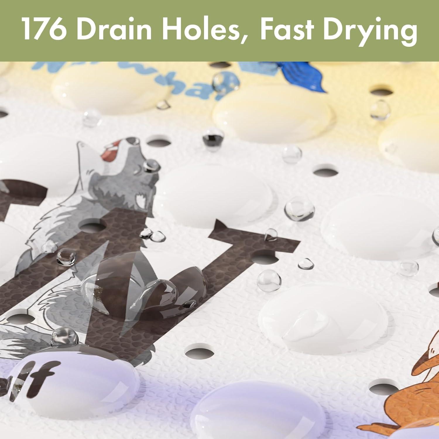 Alfombrilla de baño antideslizante AmazerBath 101.6x40.6cm