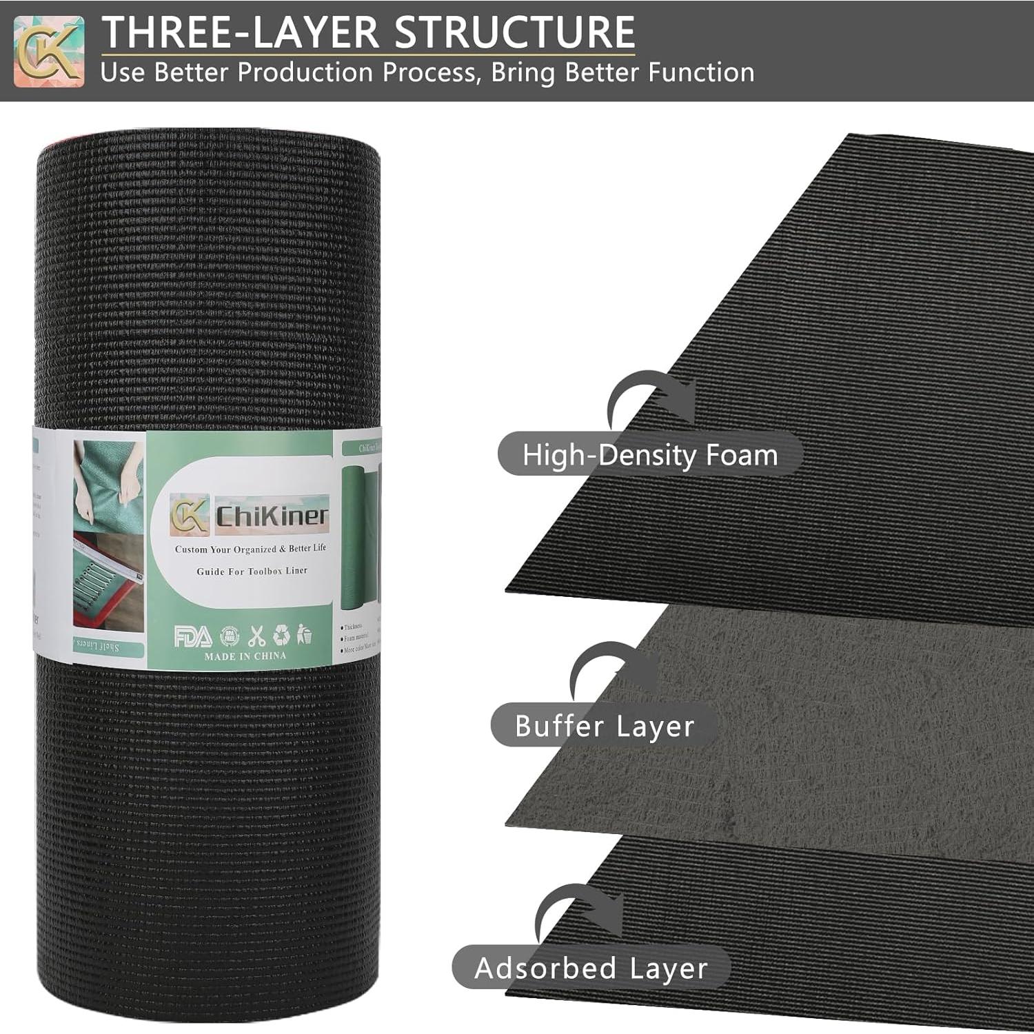 Alfombrilla de Espuma ChiKiner para Caja de Herramientas 40x182 cm