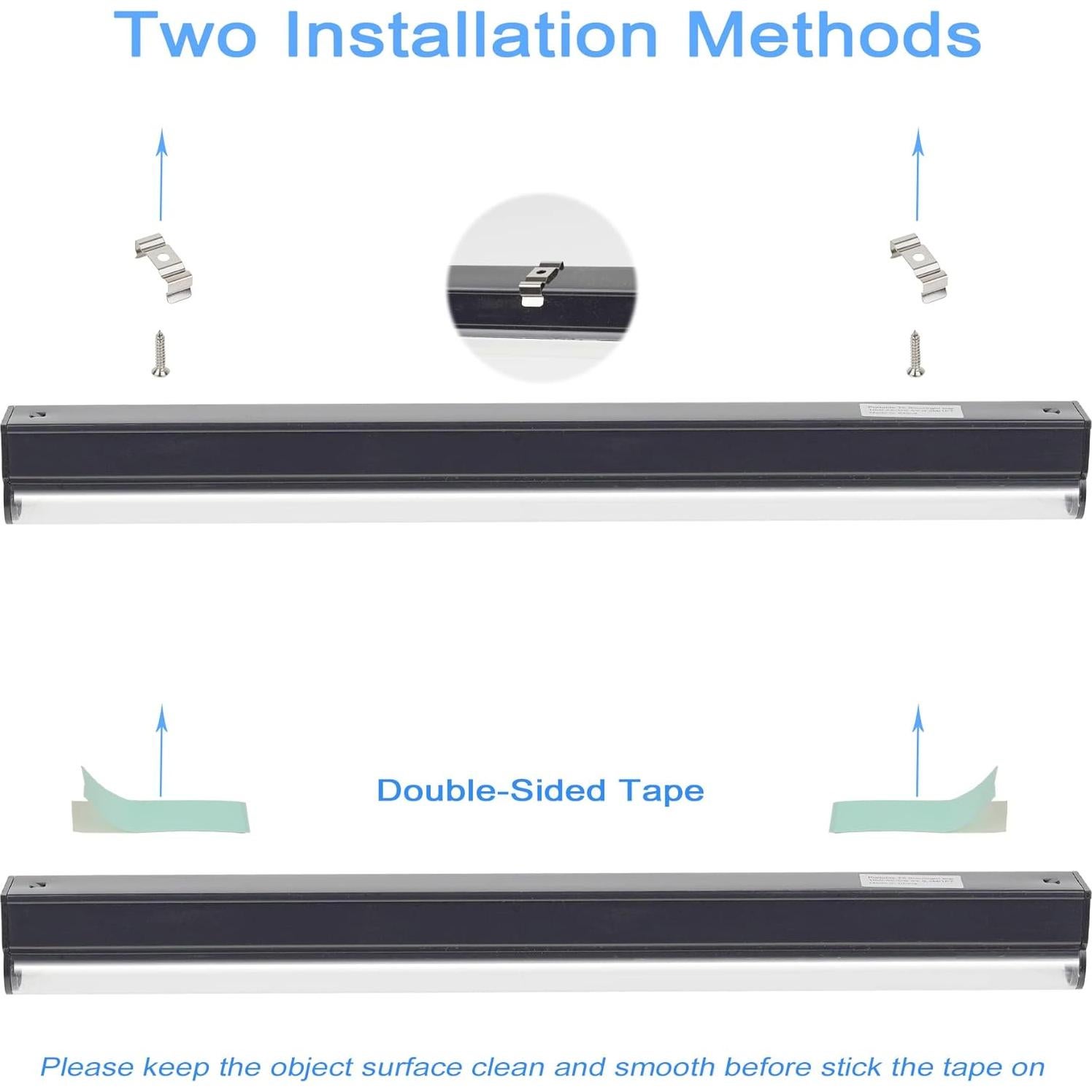 Barra de Luz Negra LED GREENIC 10W 30cm USB 2 Piezas