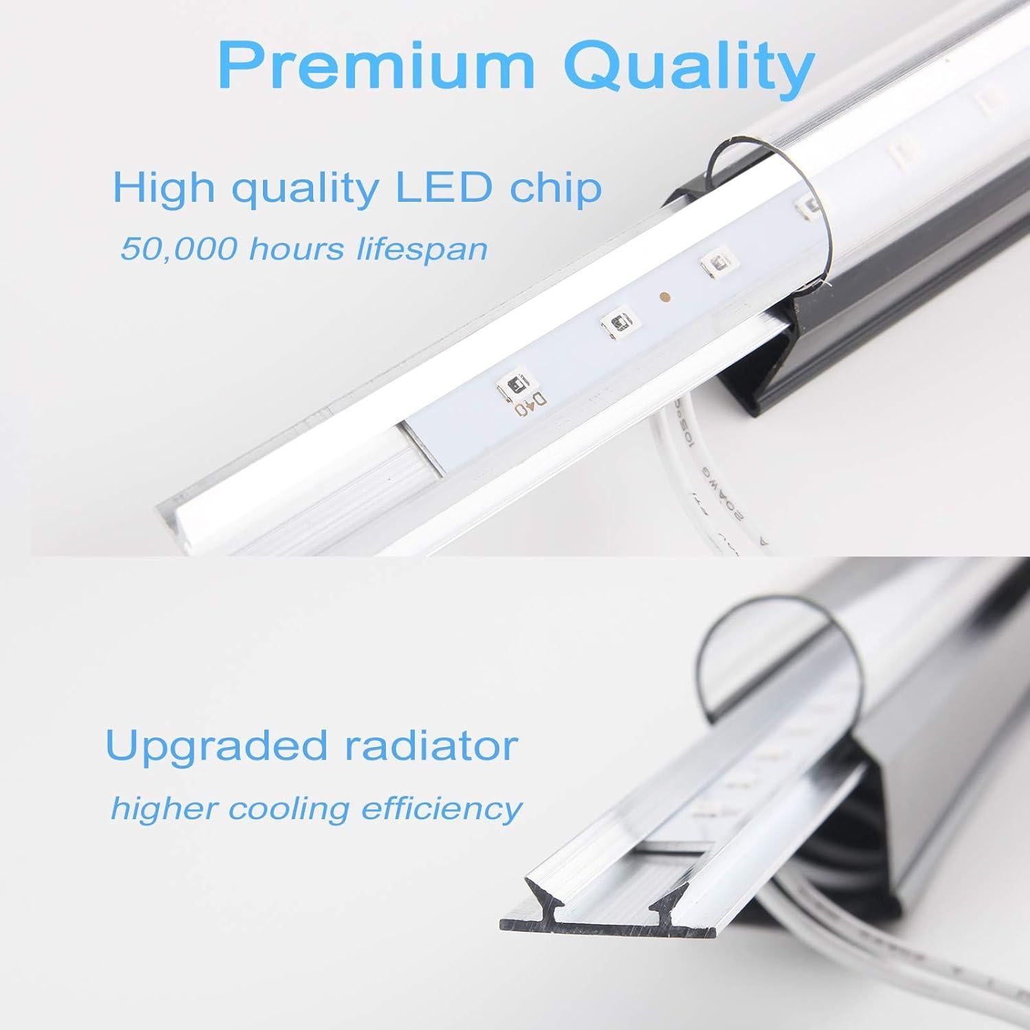 Barra de Luz Negra LED GREENIC 10W 30cm USB 2 Piezas