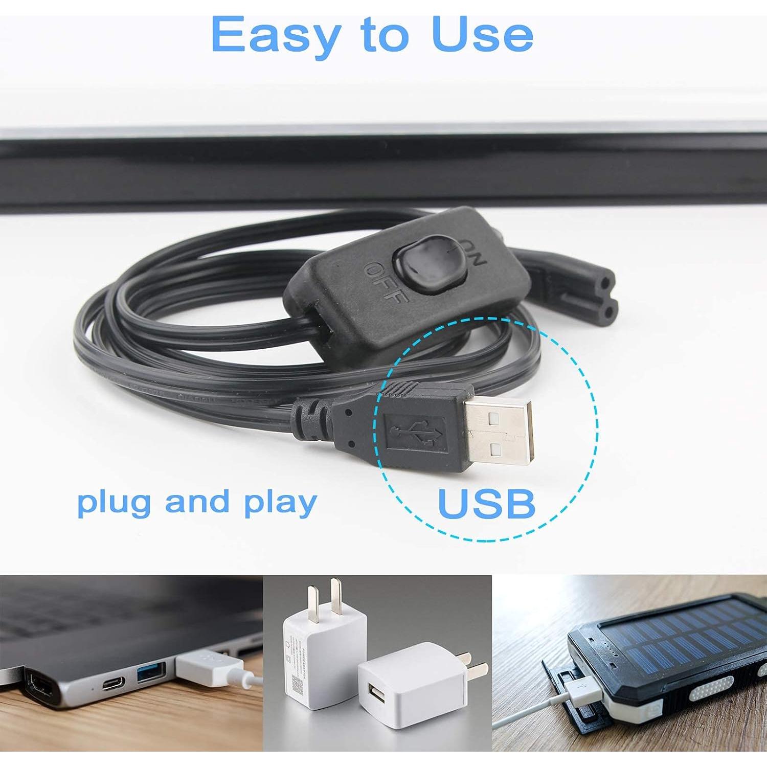 Barra de Luz Negra LED GREENIC 10W 30cm USB 2 Piezas