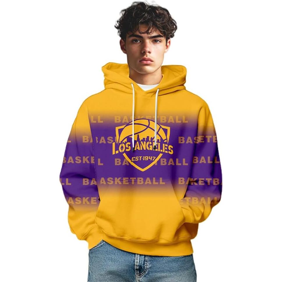 Sudadera con Capucha Baloncesto Ciudad Unisex S-3XL