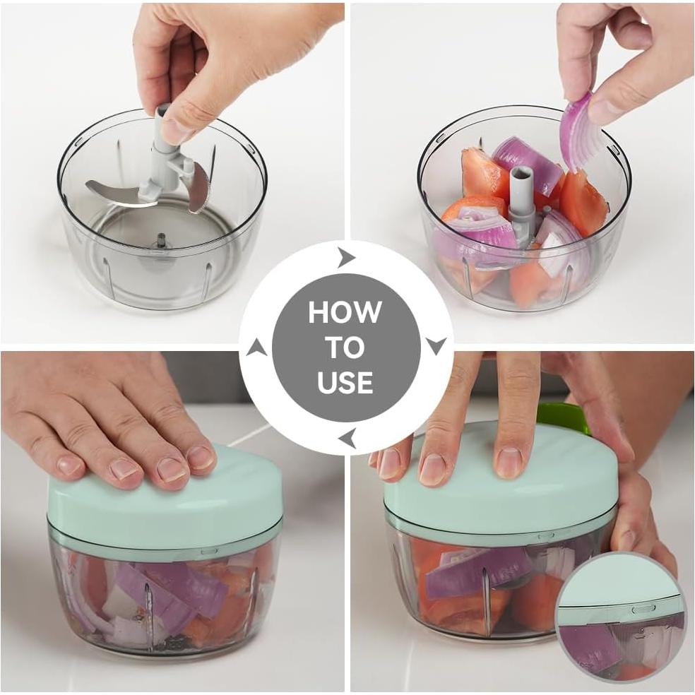 Picador de Alimentos Manual Badelite 2.3 Tazas Verde