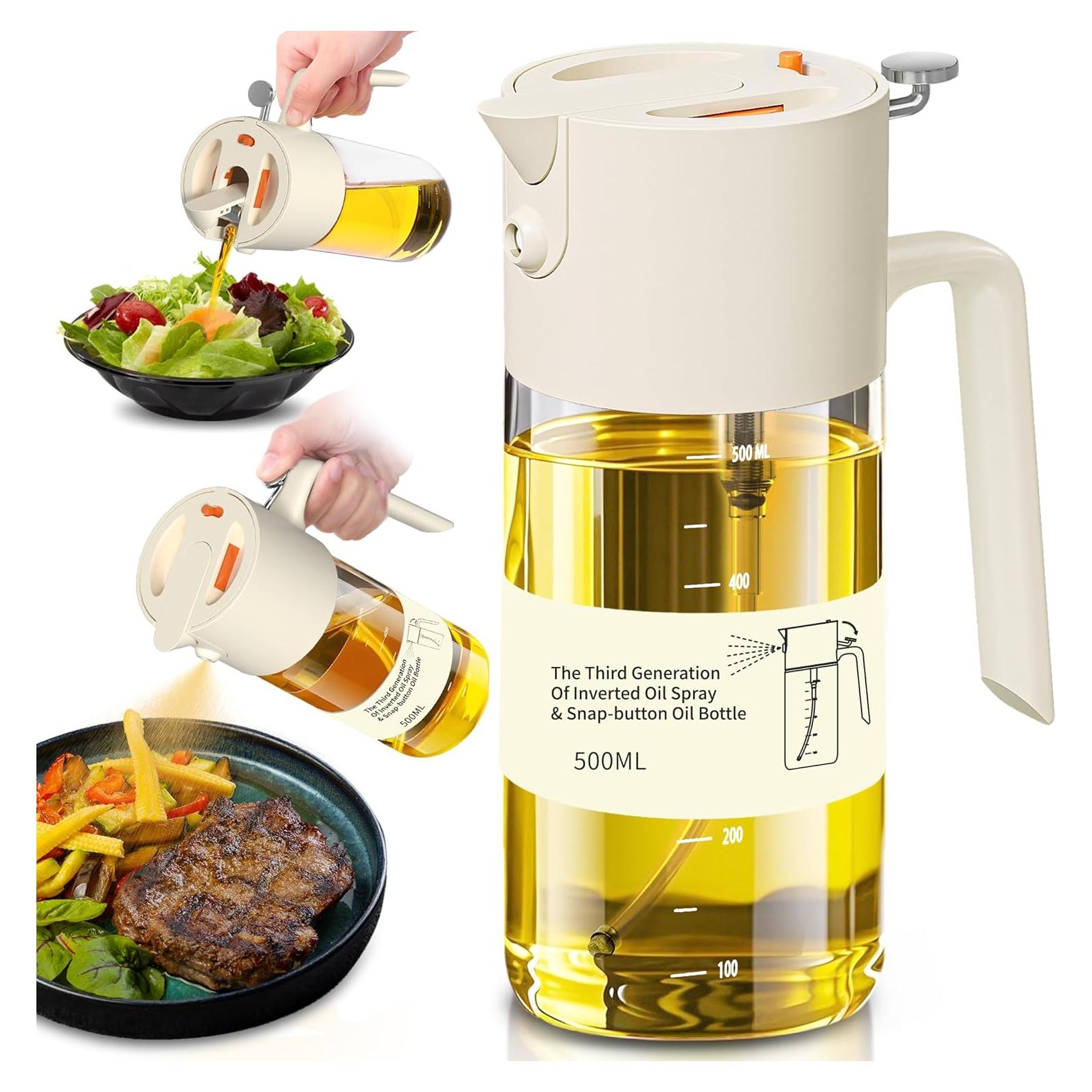 Rociador de Aceite de Oliva Costop 500ml Blanco 2 en 1