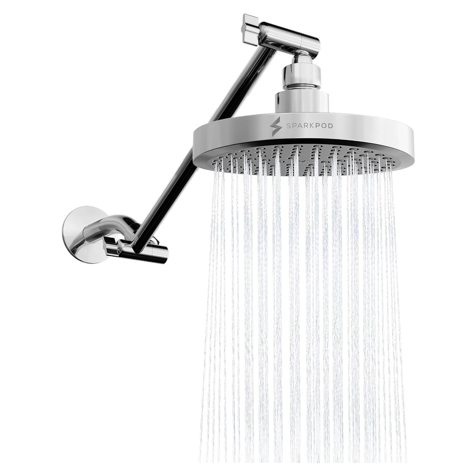 Cabezal de Ducha Redondo SparkPod 6" con Brazo 27.94 cm Cromo
