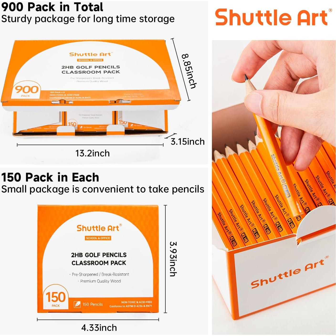 Lápices de Golf Shuttle Art 900 Pack #2 HB Mini 8.8 cm