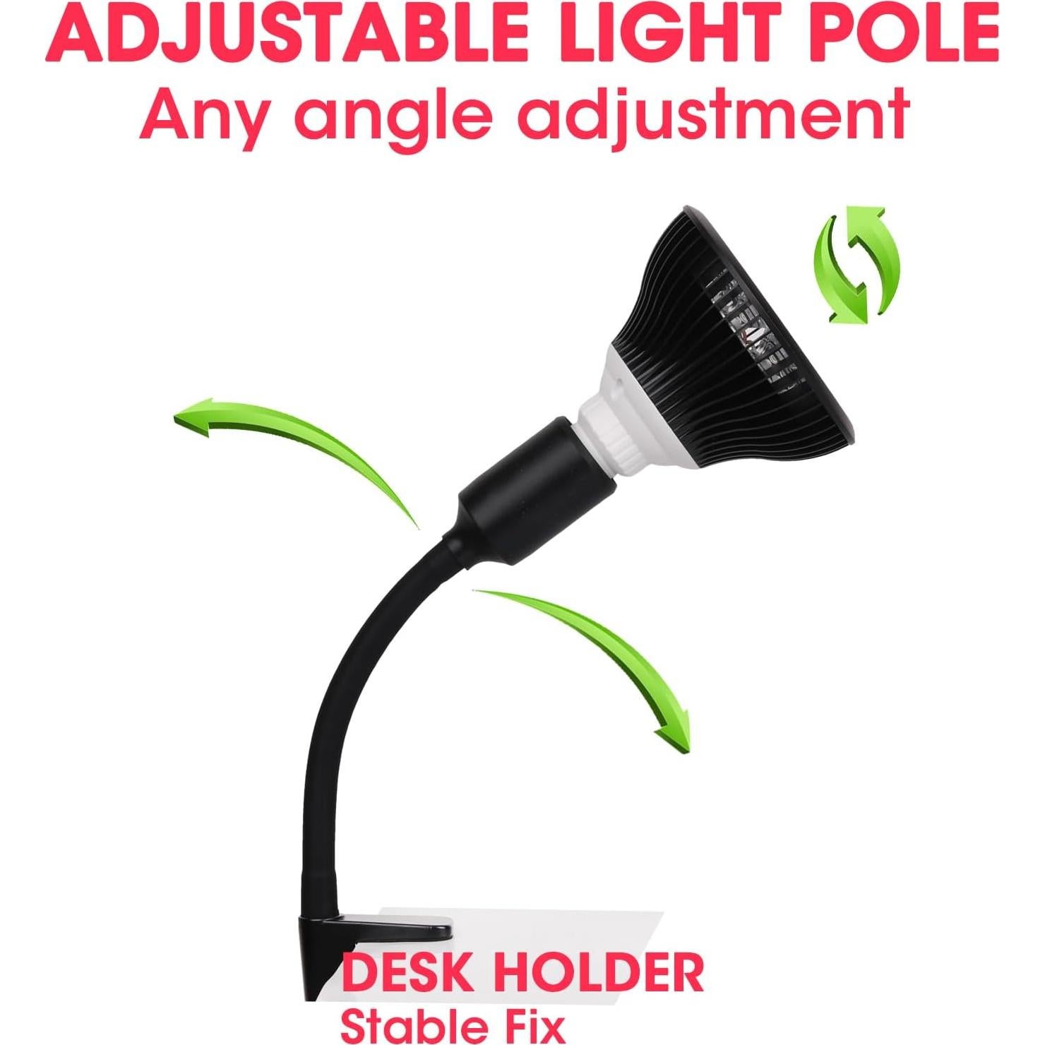 Lámpara de Terapia de Luz DMMBMFC 54W 18 LED Soporte Ajustable