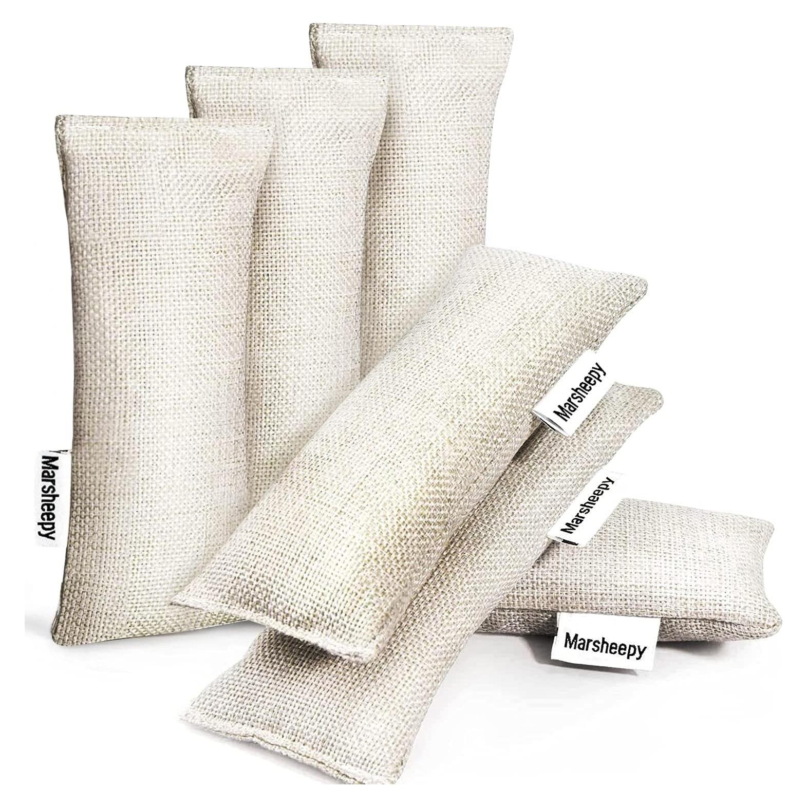 Paquete de 6 Bolsas Desodorantes de Carbón Marsheepy 320g