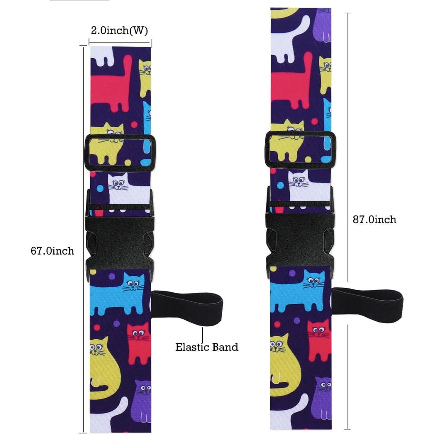 Correas para Equipaje XiOiOiX Ajustables 4 Piezas Nylon TSA