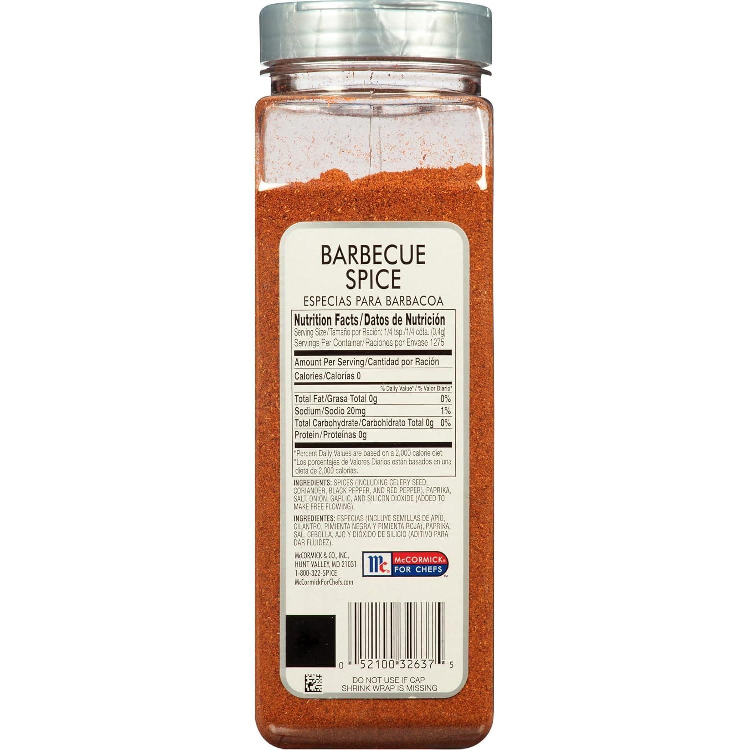 Especia para Barbacoa McCormick Culinary 510 g - Sabor Clásico BBQ