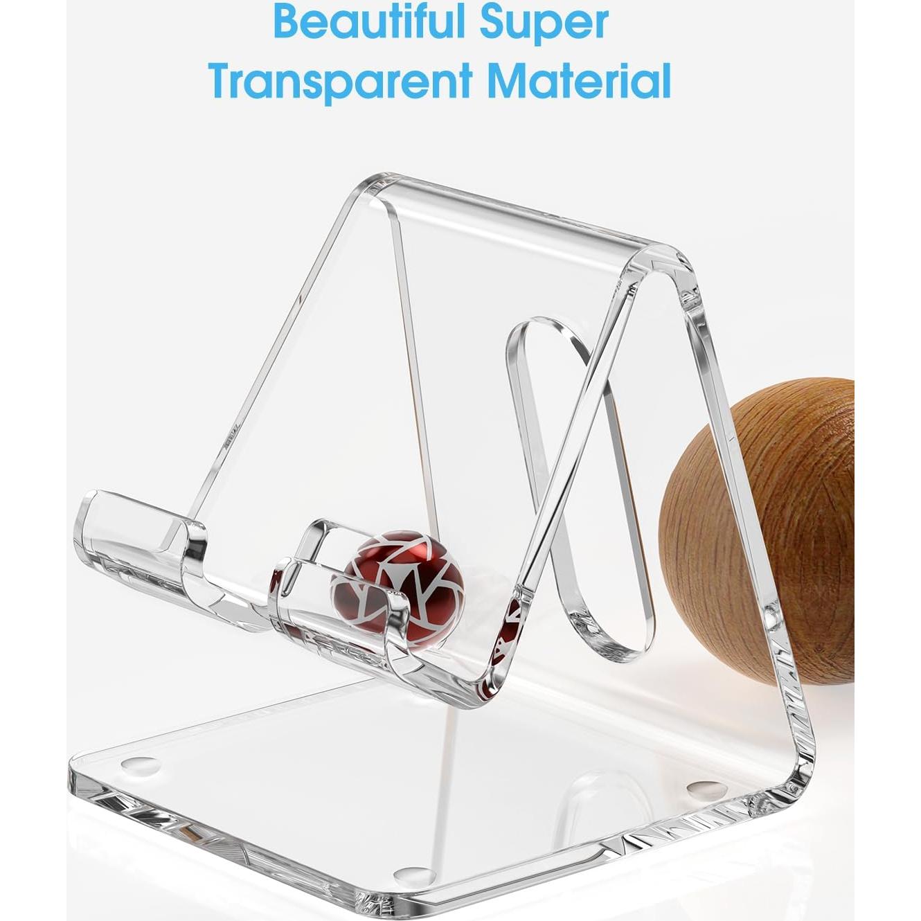 Soporte de Teléfono Celular Acrílico KTRIO para Escritorio - Universal