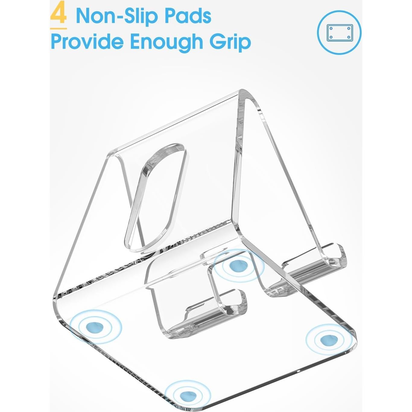 Soporte de Teléfono Celular Acrílico KTRIO para Escritorio - Universal