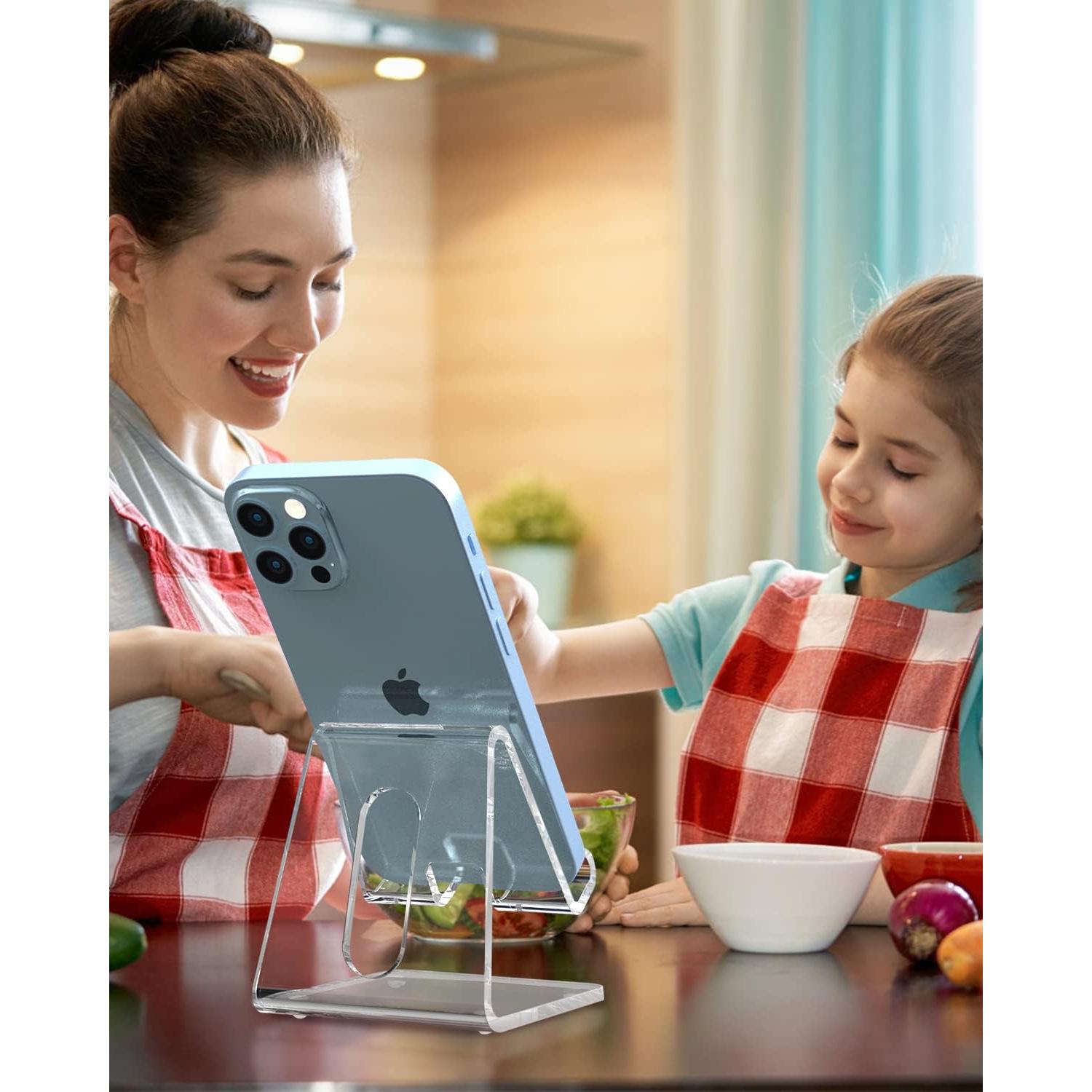 Soporte de Teléfono Celular Acrílico KTRIO para Escritorio - Universal