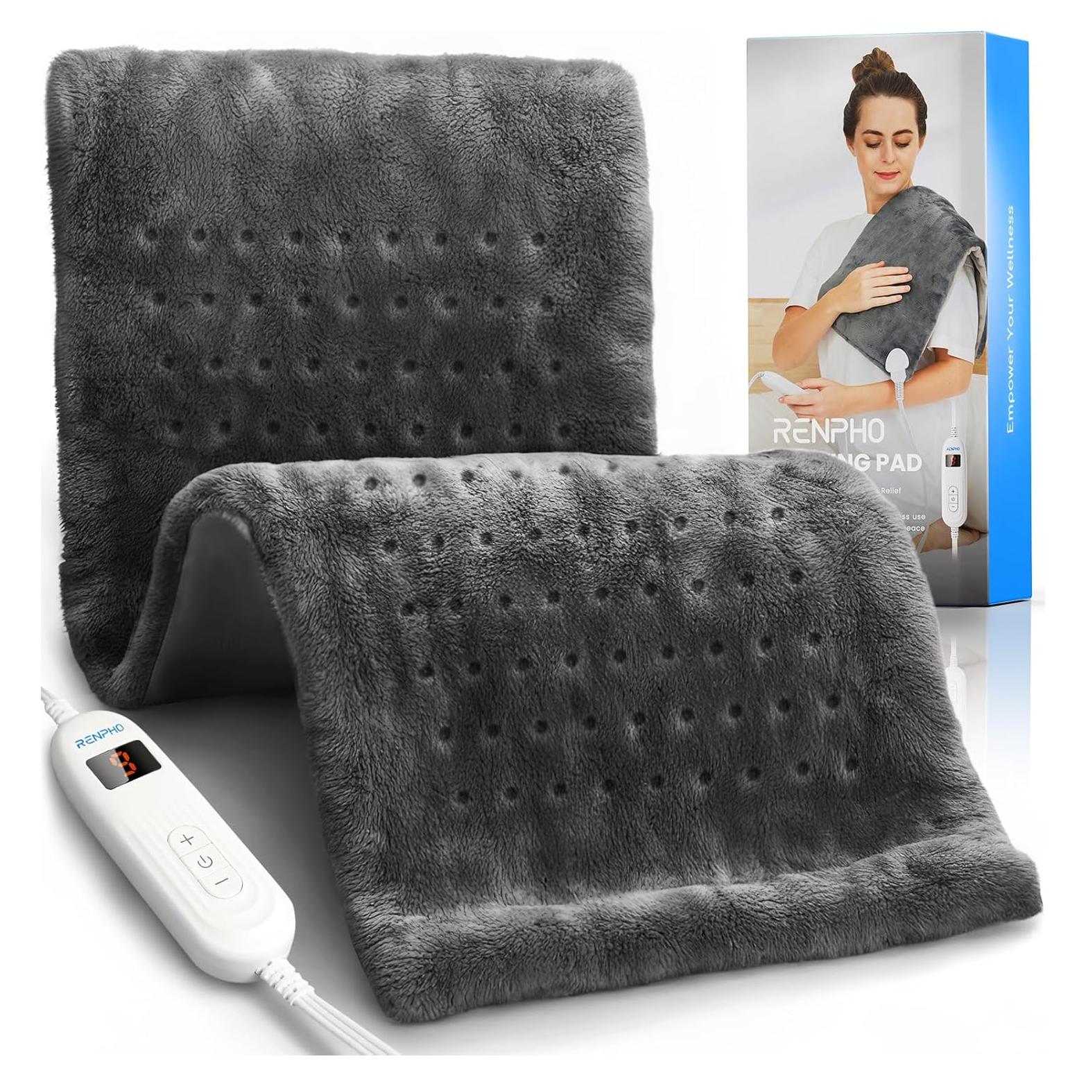 Almohadilla Térmica Eléctrica RENPHO 30.5x61 cm para Alivio de Dolor