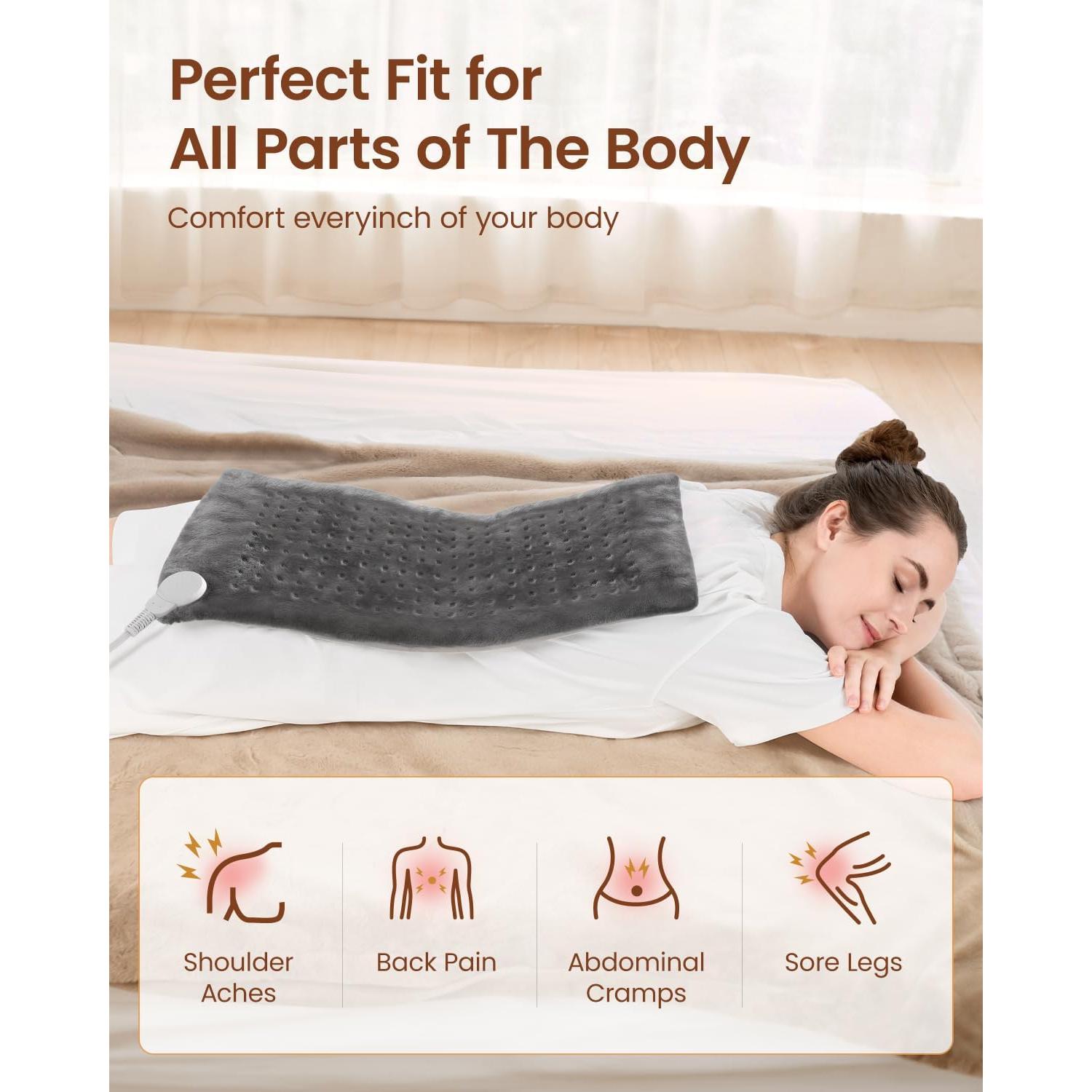 Almohadilla Térmica Eléctrica RENPHO 30.5x61 cm para Alivio de Dolor