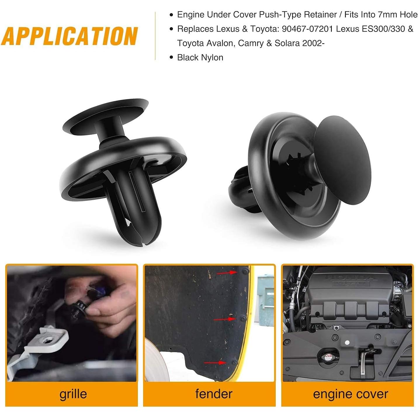 Clips de Retención GOOACC GRC-32 para Toyota y Lexus 100 Pcs