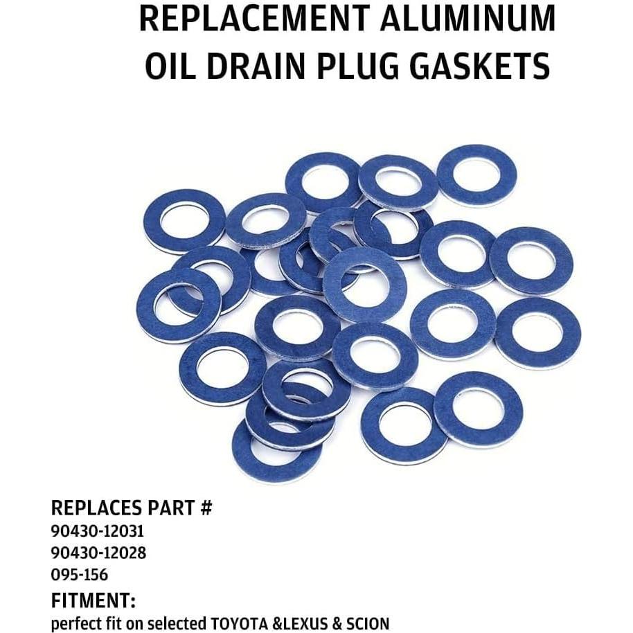 Juntas de Drenaje de Aceite Aluminio KOROP 24 Pcs Toyota Lexus