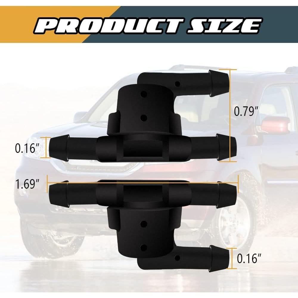 Válvula de Retención de Limpiaparabrisas Deemars 2PCS para Toyota