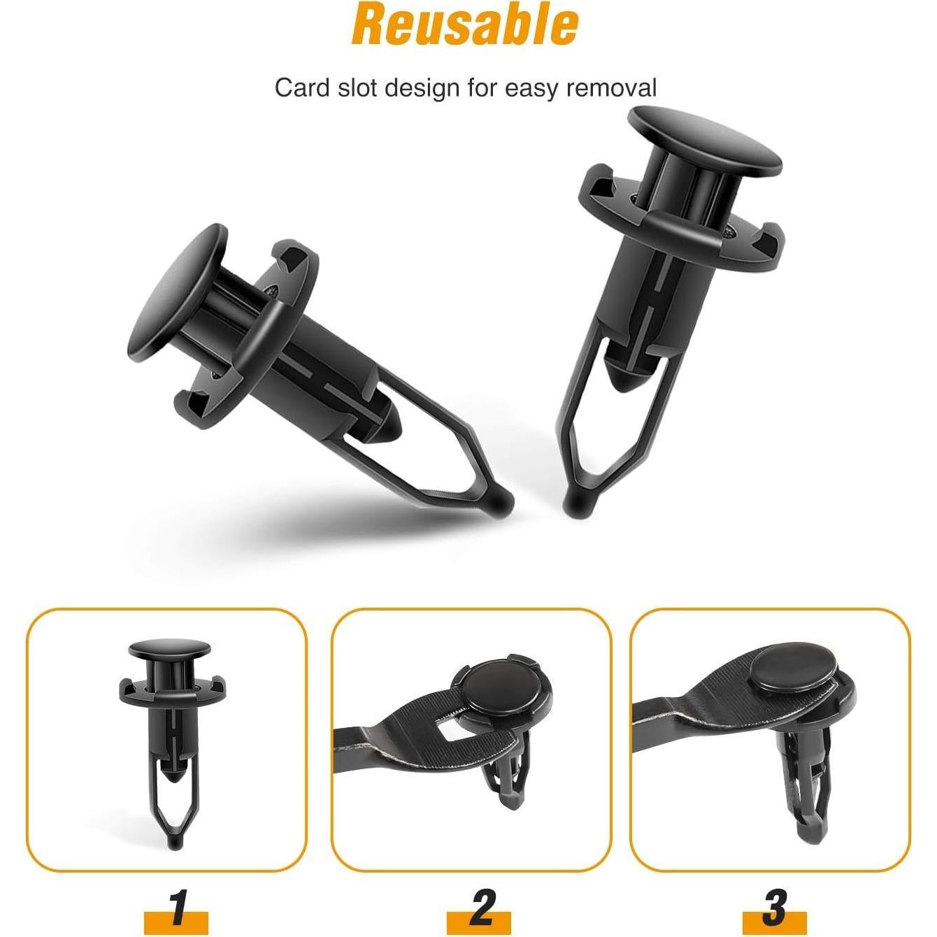 Clips de Remache Nylon GOOACC 100PCS para Toyota 9mm