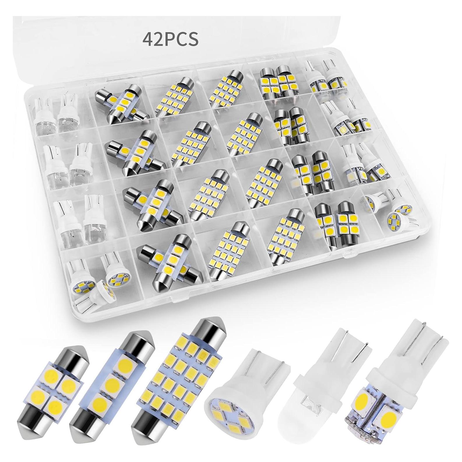 Kit de 42 Bombillas LED Interiores de Coche Zakolak 12V
