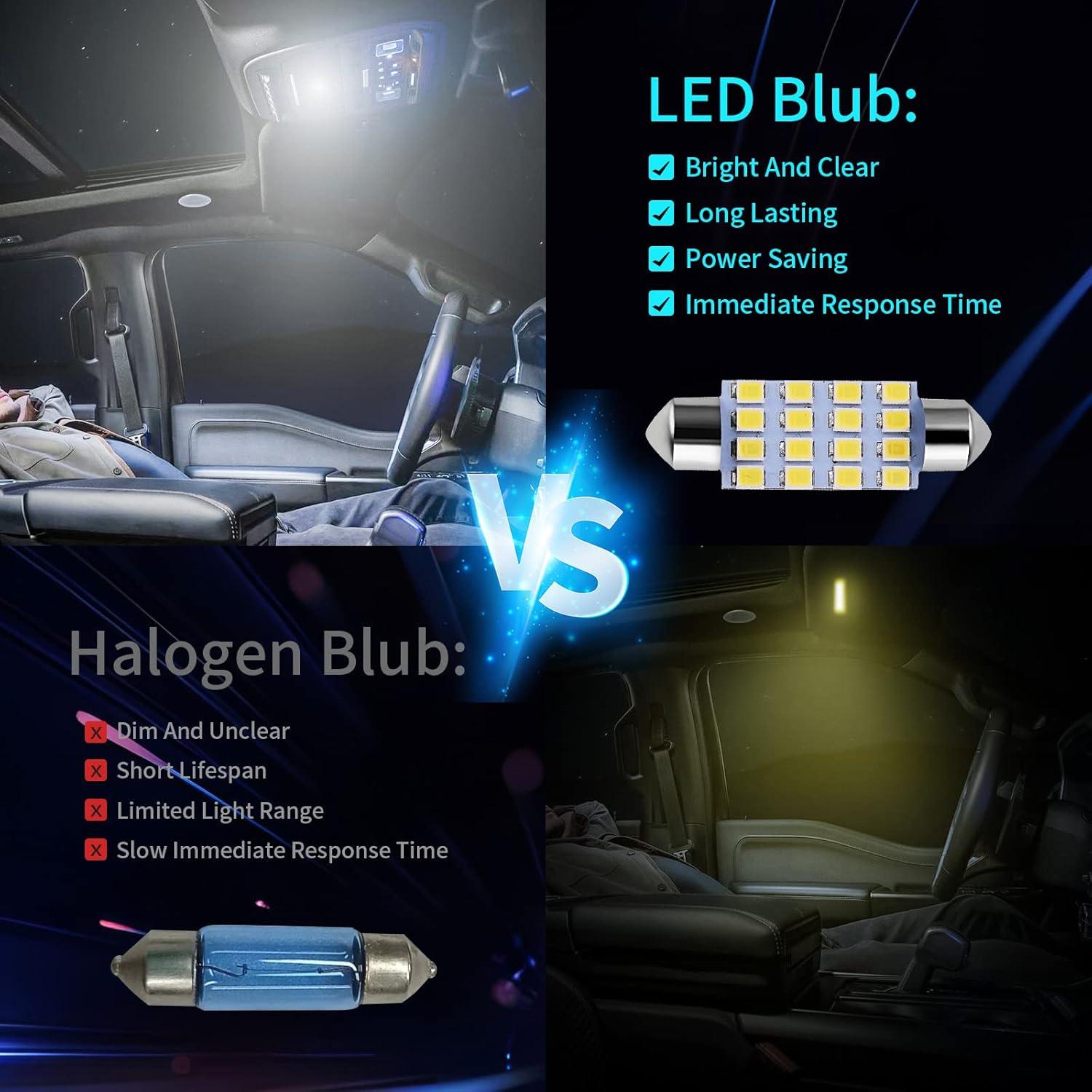 Kit de 42 Bombillas LED Interiores de Coche Zakolak 12V