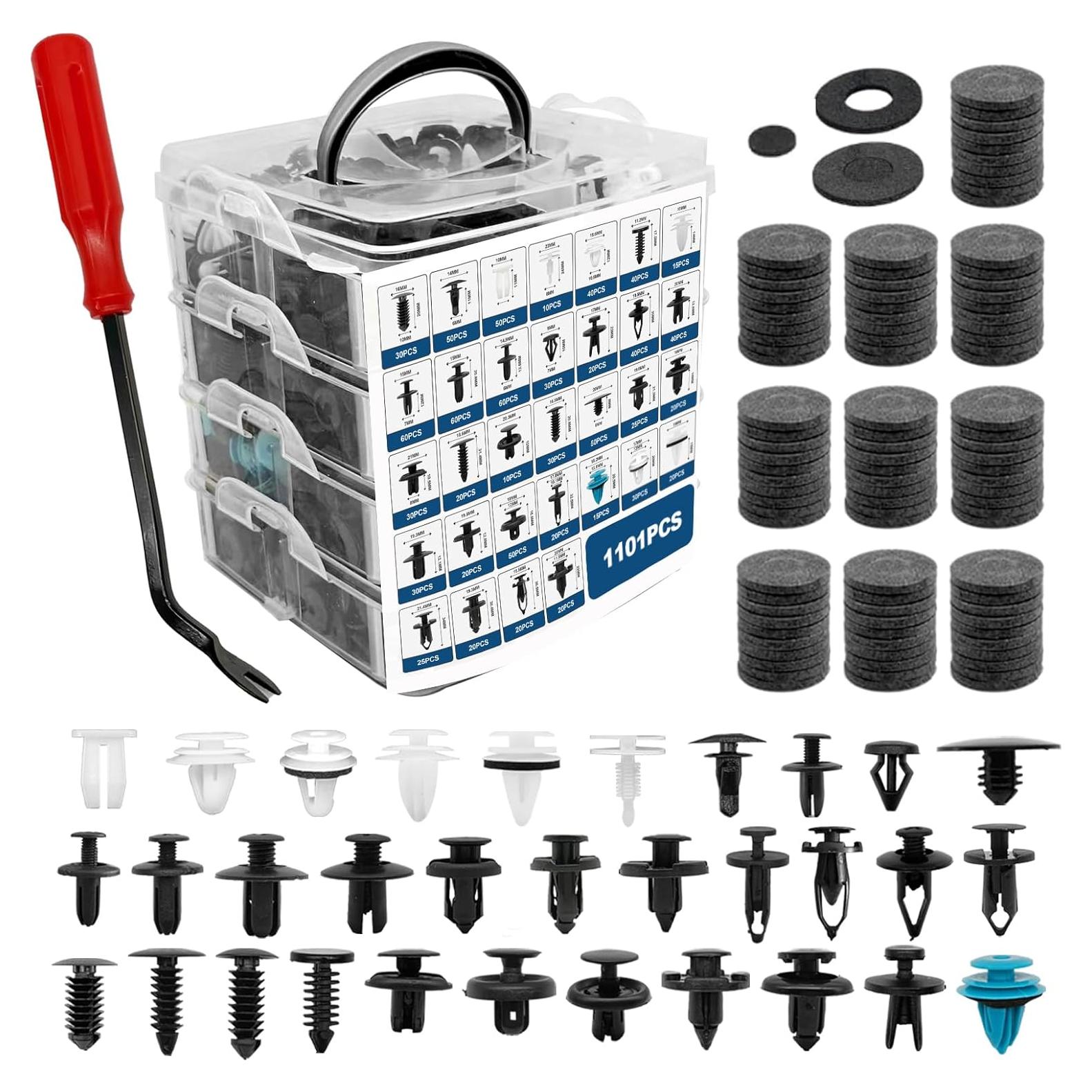 Kit de Clips de Retención para Puertas de Coche 1101 Piezas - TOPCNOEM